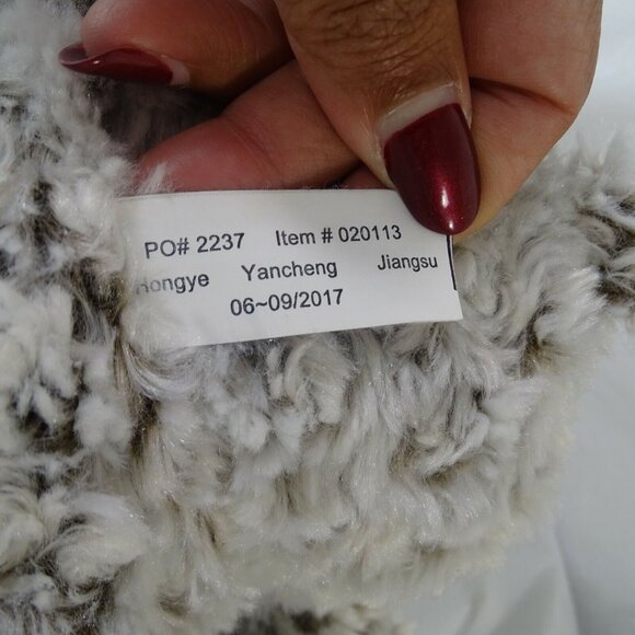 FAO Schwartz Bow Tie Plush Teddy Bear Stuffed Animal Curly Frosty Hair Brown 18" - Picture 5 of 8